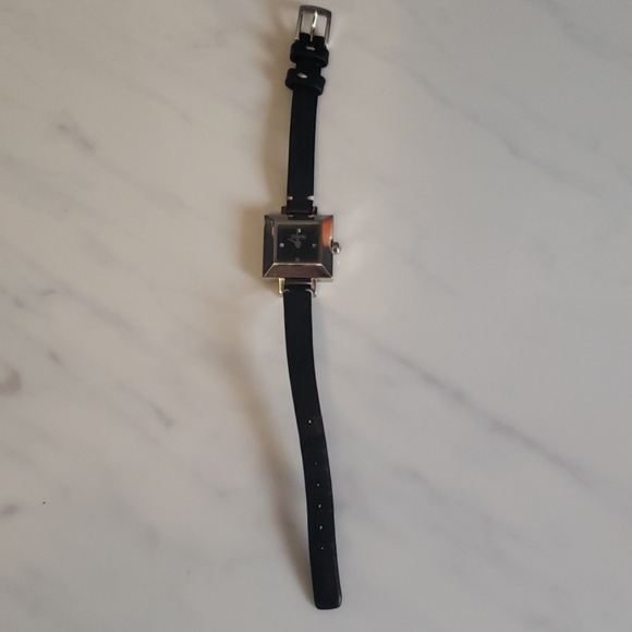 Women's Coach Watch Stainless Steel Black Leather - Picture 7 of 8